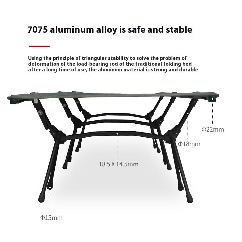 Just Arrived at Buy Center: Lightweight Portable Dual-purpose Outdoor Folding Bed