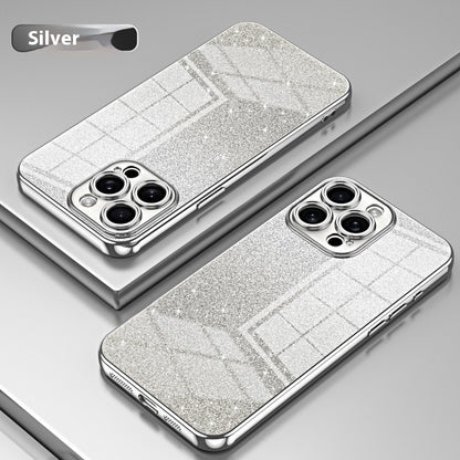 Buy Center Excellence-Gradient Plating Protective Cover Phone Case Silver