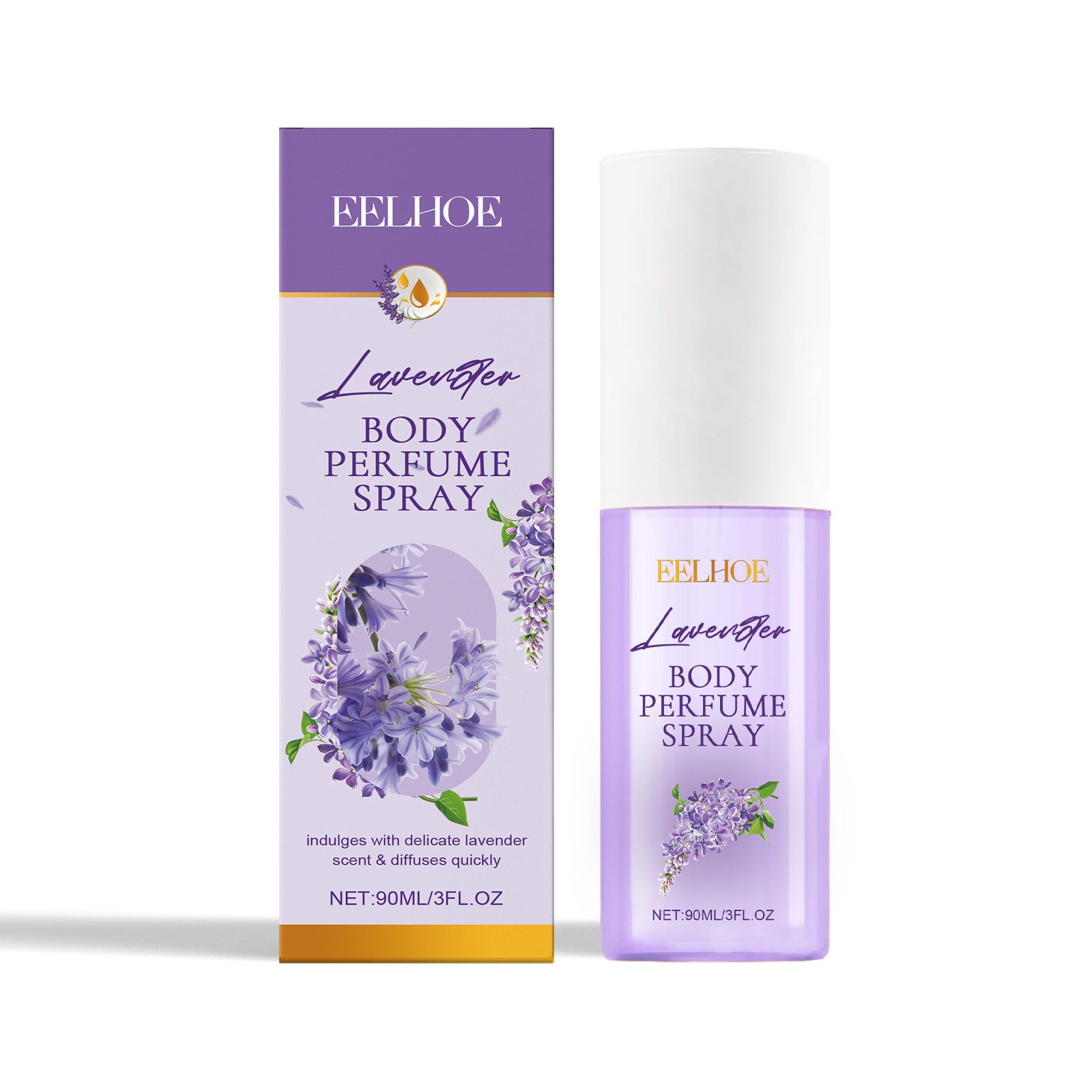 Buy Center Handpicked- Lavender Body Skin Care Set Gentle Moisturizing Skin Body Perfume Spray