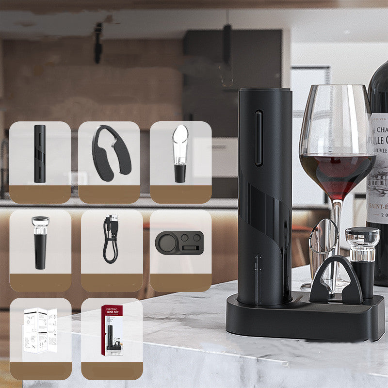 Electronic Bottle Opener Qier Plastic USB Rechargeable Wine Electric Electronic Bottle Opener Set1 Rechargeable