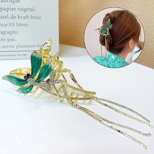 Elegant Temperament Dragonfly Grab Clip Female High-end Hairpin | Health, Beauty & Hair4 | Buy Center