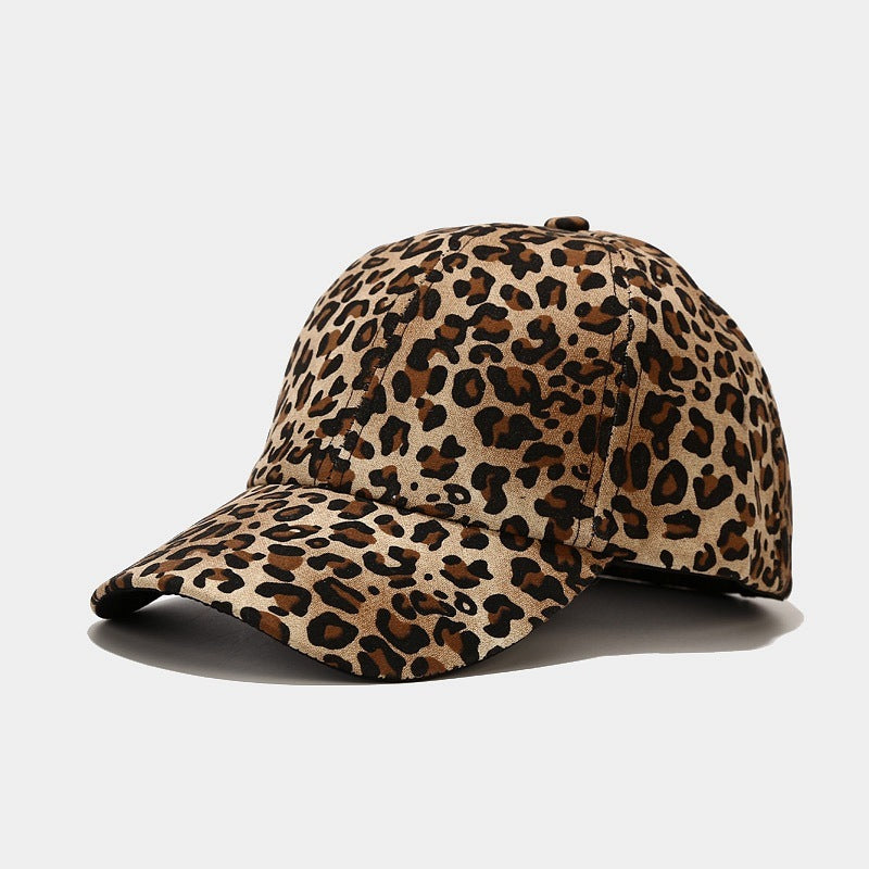 European And American Literary Vintage Leopard Print Baseball Cap Buy Center