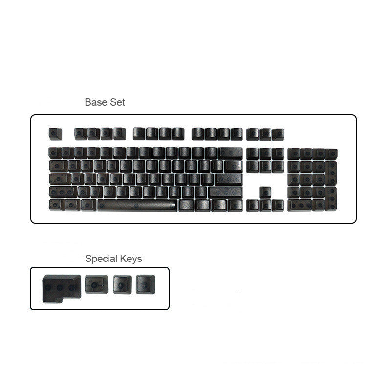 Just Arrived at Buy Center: Transparent Keycaps Color Personality Translucent Mechanical Keyboard Black