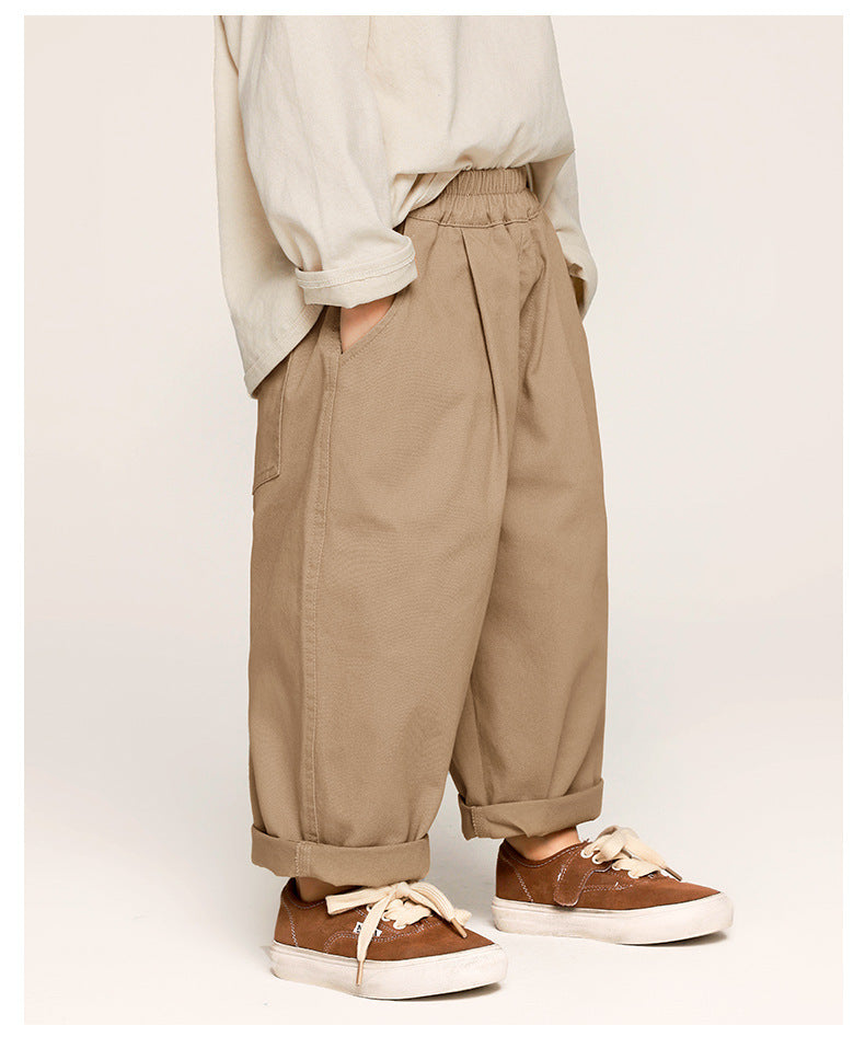 Fresh Arrivals at Buy Center: Boys' Casual Pants Solid Color Trousers Baggy Pants