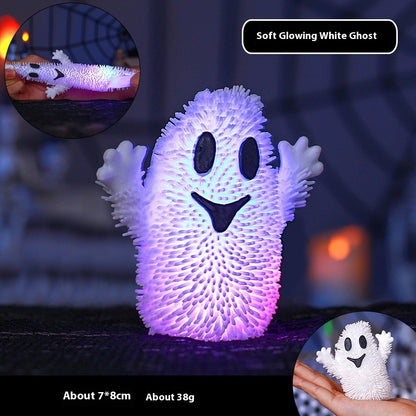 Fresh Arrivals at Buy Center: Halloween Tpr Pressure Reduction Toy Luminous Ball Halloween Flash White Ghost