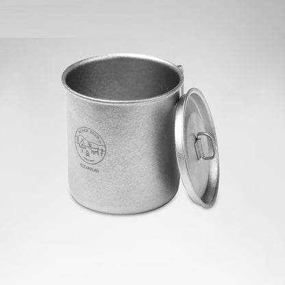 Just Arrived at Buy Center: Pure Titanium Metal Lidded Folding Handle Mug