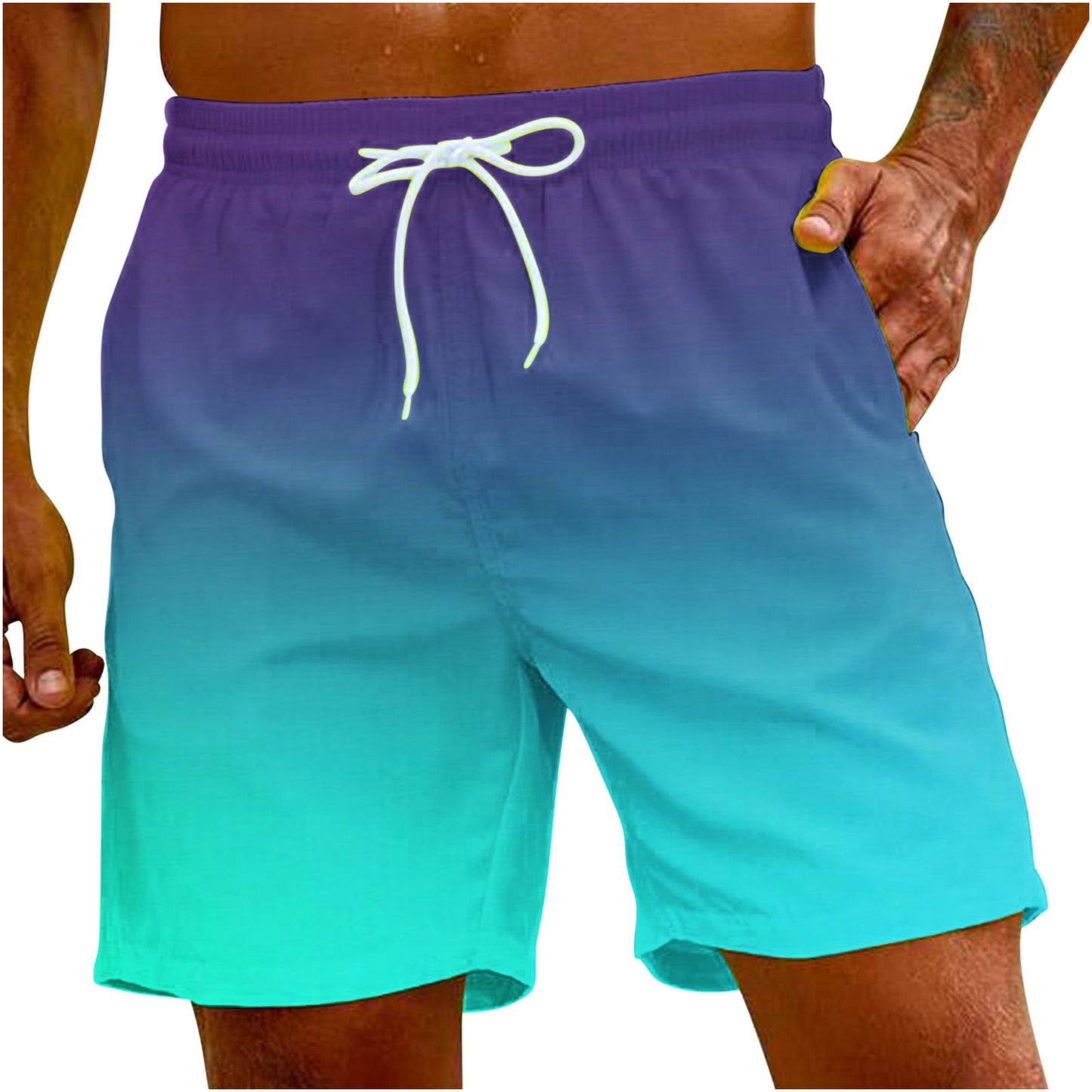 Newly Released at Buy Center: Casual Men's Solid Color Beach Pants JP2461FLZ25