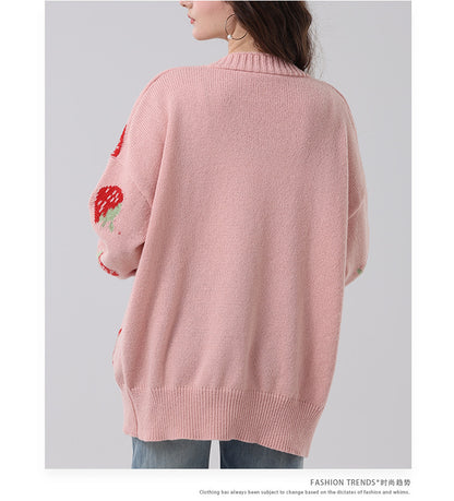 Newly Released at Buy Center: Women's Comfort And Casual Strawberry Sweater