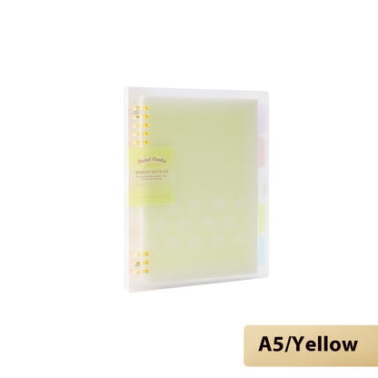 Buy Center Hot Pick-Loose Spiral Notebook Shell Pastel Cookie Soft Light Refill B5 Plaid Impression A5 A5 Soft Light Eight Yellow