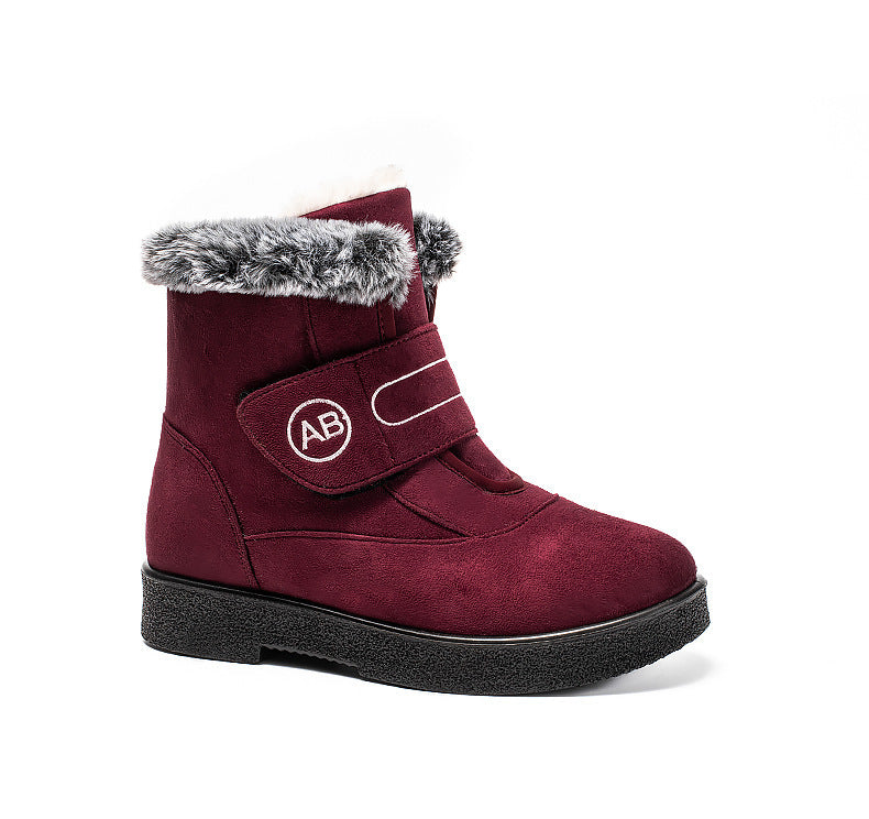 High Warm Women's Snow Boots Velcro Flannel Buy Center