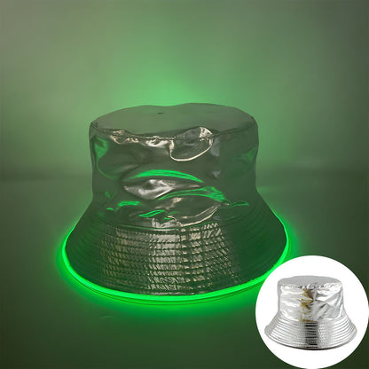 Bar Disco Glowing Bucket Hat Halloween Party LED Light Buy Center