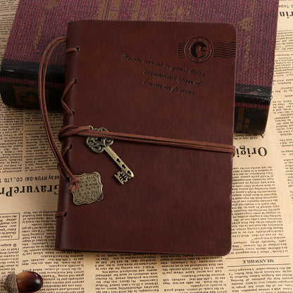 Now Available at Buy Center: Creative Stationery Retro Bandage Faux Leather Handbook Diary Big book brown