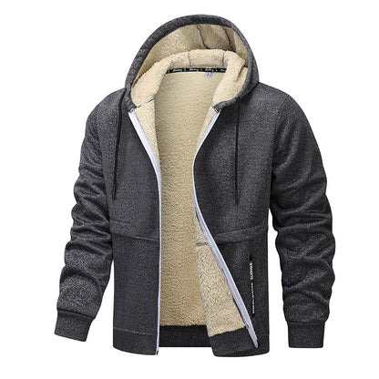 Men's Fashion Lambswool Thickened Coat Sweatshirt Buy Center