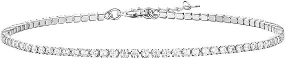 Buy Center Exclusive Offer-Simple Natural Versatile Single Row Rhinestone Anklet Silver Color Retaining Style