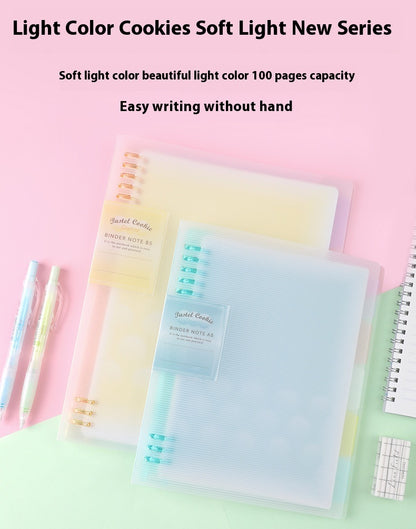 Buy Center Hot Pick-Loose Spiral Notebook Shell Pastel Cookie Soft Light Refill B5 Plaid Impression A5