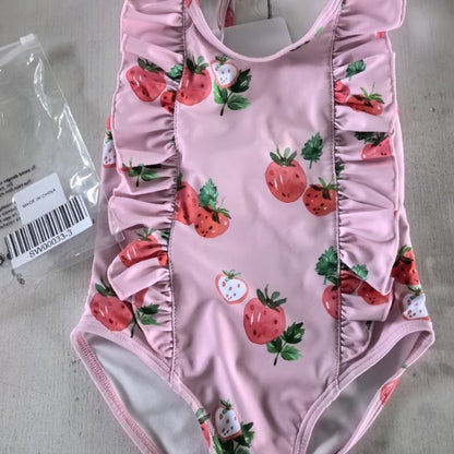 Hot New Arrivals at Buy Center: Girl's One-piece Swimming Suit strawberry