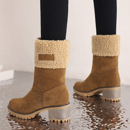 Fashion Personality Suede Low-cut Women's Boots | Bags & Shoes2 | Buy Center