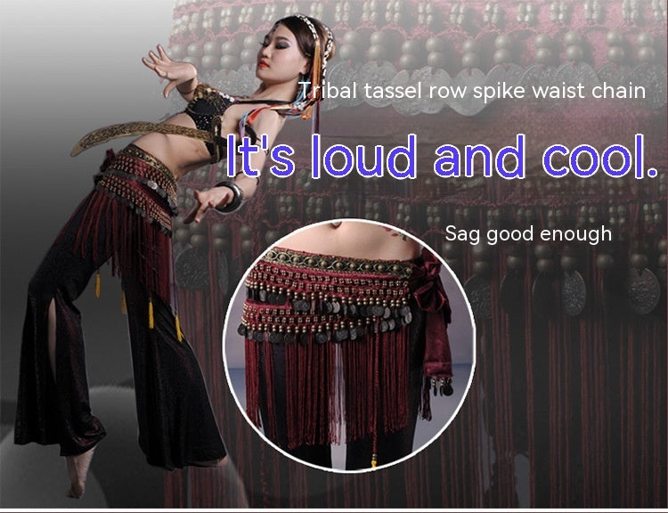 Belly Dance Waist Scarf Performance Tassel Hip Scarf Ethnic Tribe Dance Costume Belly Dance Waist Chain Buy Center