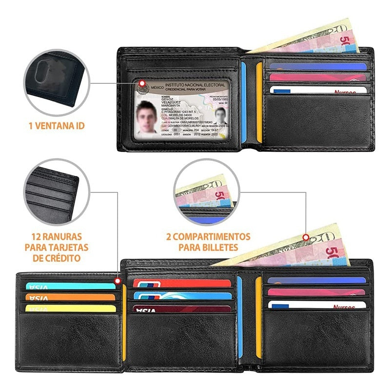 Buy Center Trend-Men's Carbon Fiber Anti-magnetic Wallet