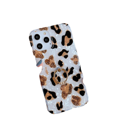 Fresh on the Scene at Buy Center: Leopard Print Shell Pattern Drop-resistant Phone Case