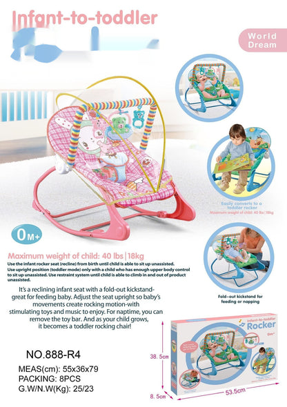 Fresh Arrivals at Buy Center: Baby Rocking Chair Baby Rocking Bed Portable Foldable Coax With Mosquito Net