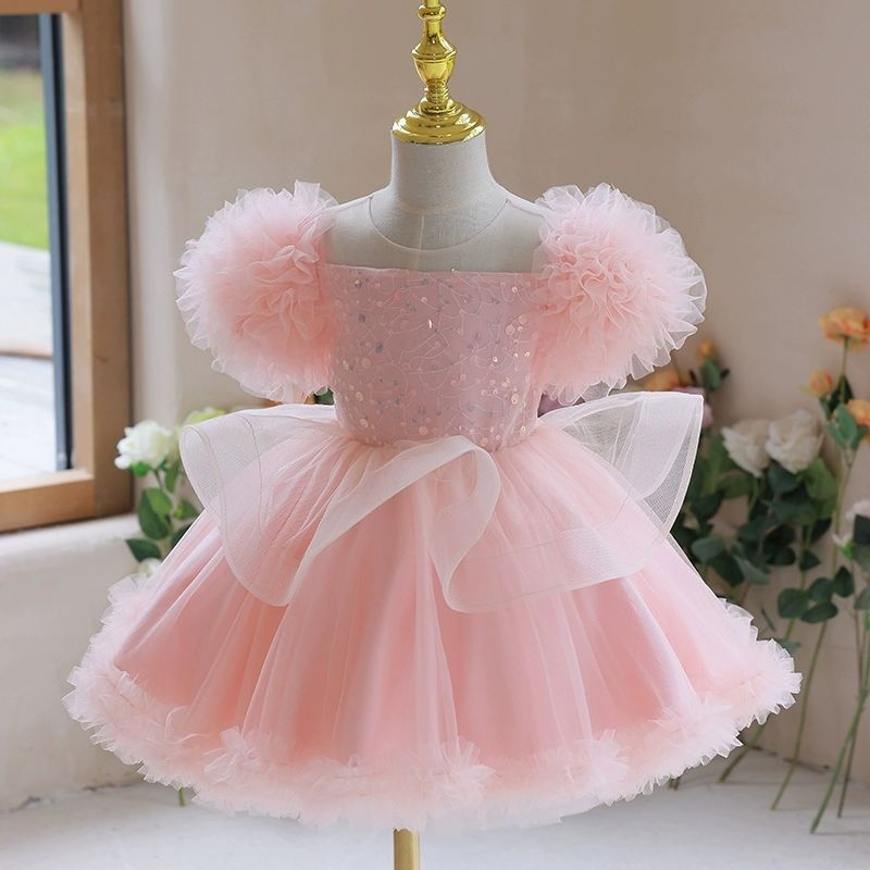 Fresh on the Scene at Buy Center: Birthday Flower Girl Gauzy Gown Performance Costume