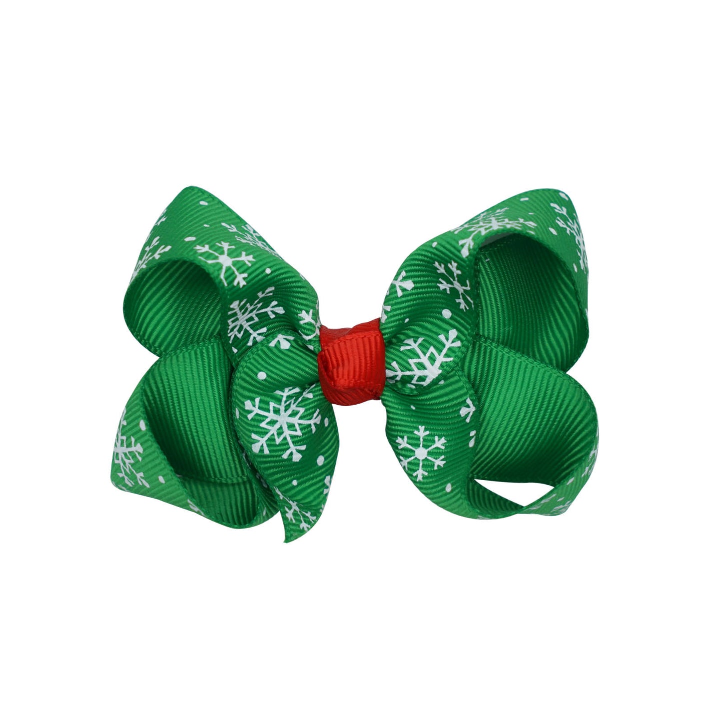 Santa Claus Printed Bow Barrettes European And American Buy Center