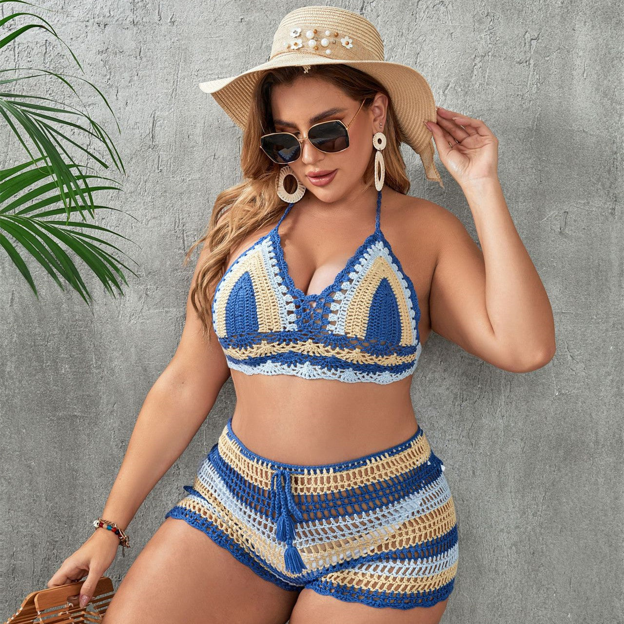 Just Arrived at Buy Center: Women's Hollow Out Strap Split Swimsuit Suit