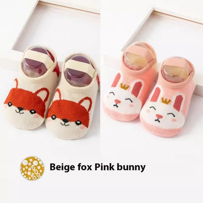 Hot New Items at Buy Center: Cute Printed Anti Slip Cotton Socks For Infants And Young Children Style 2