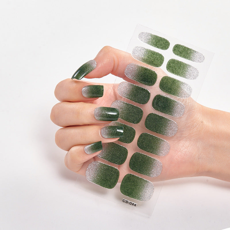 Hot New Items at Buy Center: Solid Color 16 Small Stickers Nail Stickers Simple Nail Stickers CS044