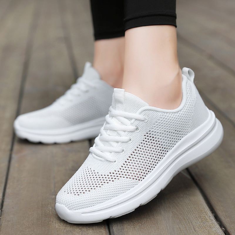 Buy Center Choice-Hollow Running Shoes Women's Mesh Breathable Sneaker Soft Bottom