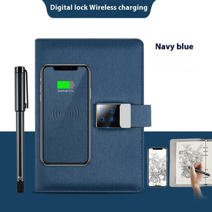 Just Arrived at Buy Center: Handwriting Paper Screen Synchronization Smart Fingerprint Lock Notebook A5 Color8