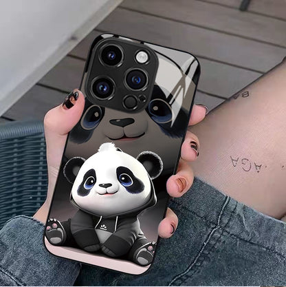 Just Arrived at Buy Center: Panda Phone Case Cute Cartoon National Treasure Glass Hard Case