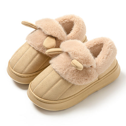 Women's Cotton Slippers Indoor Non-slip Warm Cotton Shoes Buy Center