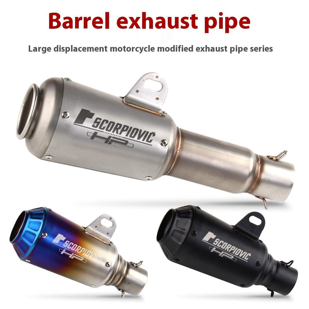 Newly Arrived at Buy Center: Motorcycle Modification Flower Cover Barrel Exhaust Pipe Universal