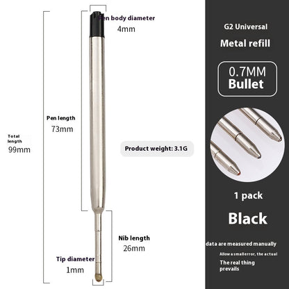 Newly Released at Buy Center: Metal Refill Total Length 99mm Metal Ball Point Pen Core Black