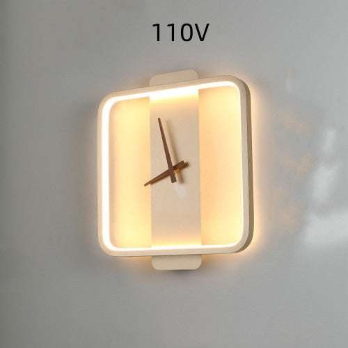 Nordic Wall Lamp Bedroom Bedside Lamp Clock Modeling Lamp Buy Center