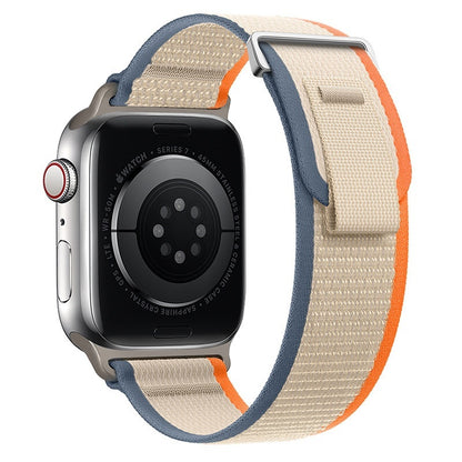 Newly Released at Buy Center: Suitable For Watch Band Wild Trail Loop Nylon Two-section Modified Orange With Beige