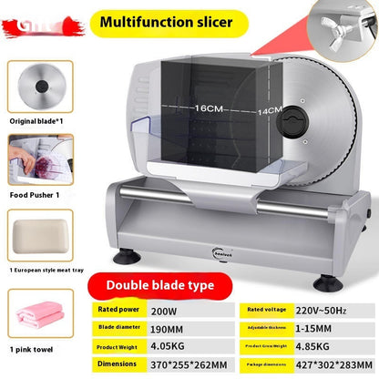 Newly Released at Buy Center: Mutton Roll Slicing Cut Machine Household Electric Slicer Single Blade 220V US