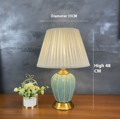 Fresh Arrivals at Buy Center: Bronze Ceramic Table Lamp Household Minimalist Decoration Bedside Lamp