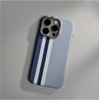 Magnetic Carbon Fiber Pattern Drop-resistant Mobile Phone Protective Case Buy Center