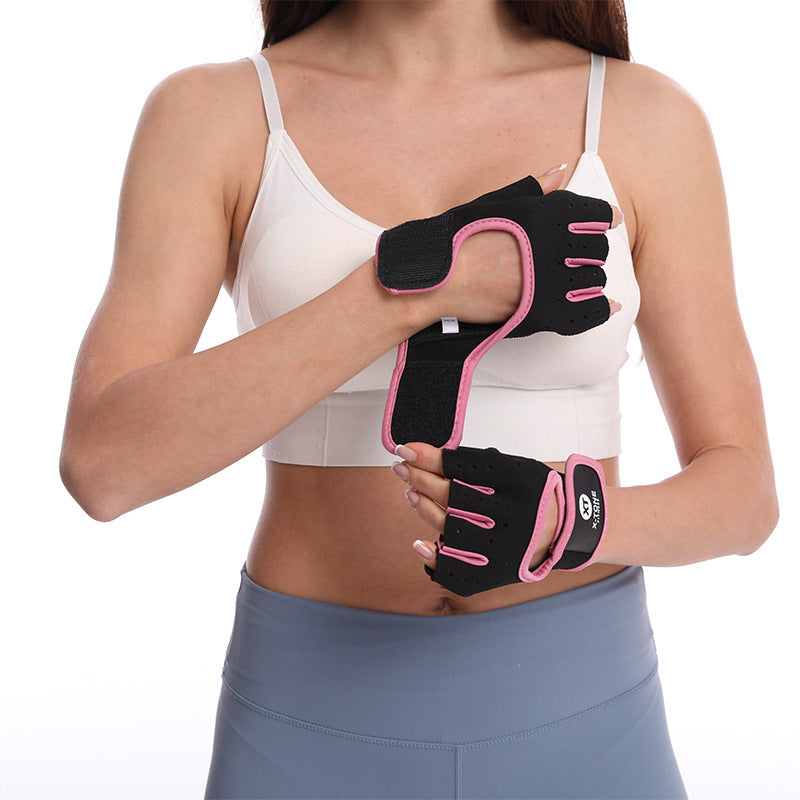 Just Arrived at Buy Center: Sports Cycling Half-finger Fitness Gloves Pink