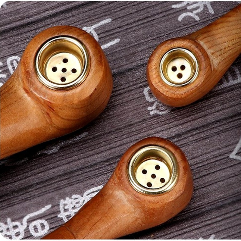 Newly Released at Buy Center: Old-fashioned Hand-polished Solid Wood Pipe