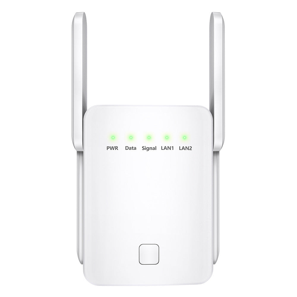 Fresh Arrivals at Buy Center: Upgraded Enhanced 1200m Dual-band WiFi Relay 5G Wireless Signal Amplification Enhancer WiFi Extender 1200SN US White