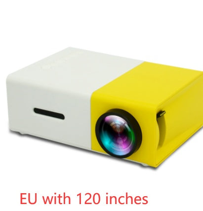 Portable Projector 3D Hd Led Home Theater Cinema HDMI-compatible Usb Audio Projector Yg300 Mini Projector EU with 120 inches