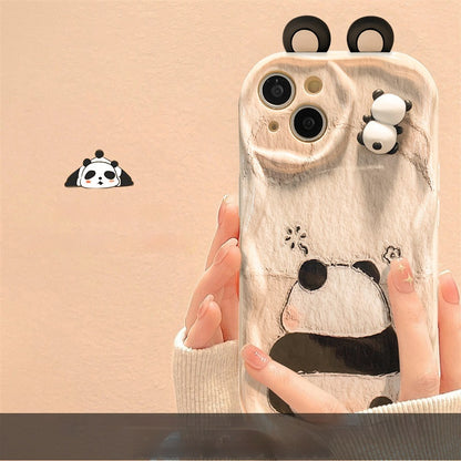 3D Panda Doll Cartoon Phone Case Buy Center