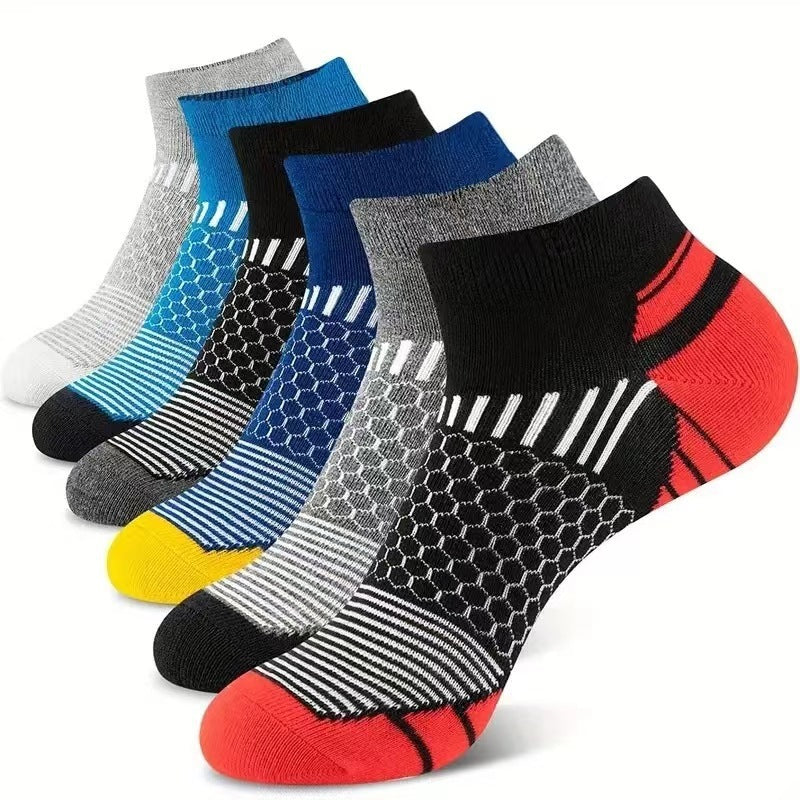 Chaussettes de course à pied, de basket-ball, d'extérieur, respirantes, absorbant la transpiration, pour hommes, chaussettes à la cheville