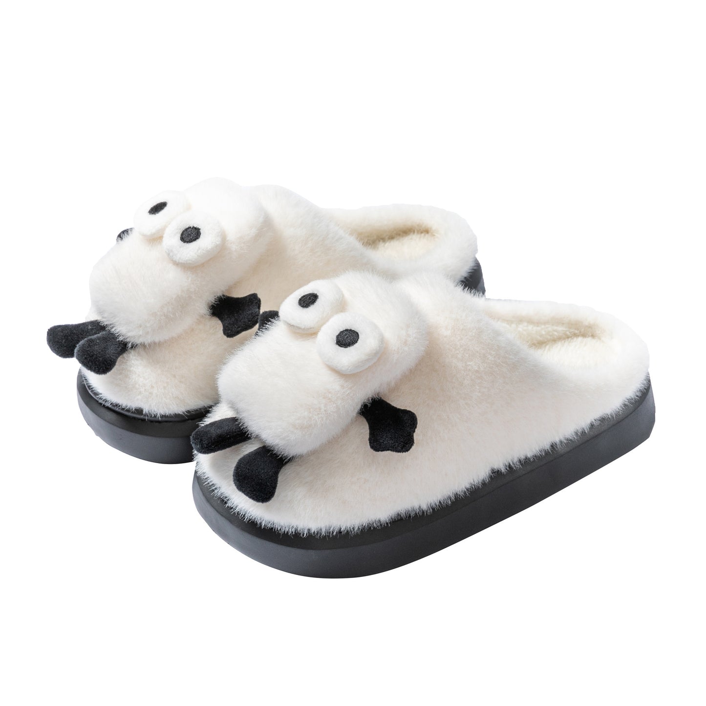 Buy Center Premium-Briquette Couple Household Thermal Cotton Slippers