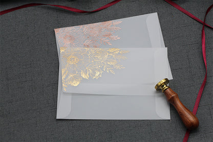 Fresh on the Scene at Buy Center: Sulfuric Acid Paper Invitation Card Bronzing Matte Varnish