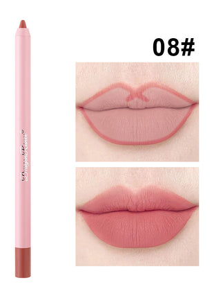 Lápiz labial delineador de labios resistente al agua con acabado mate Cameo Brown Hook Line Lip